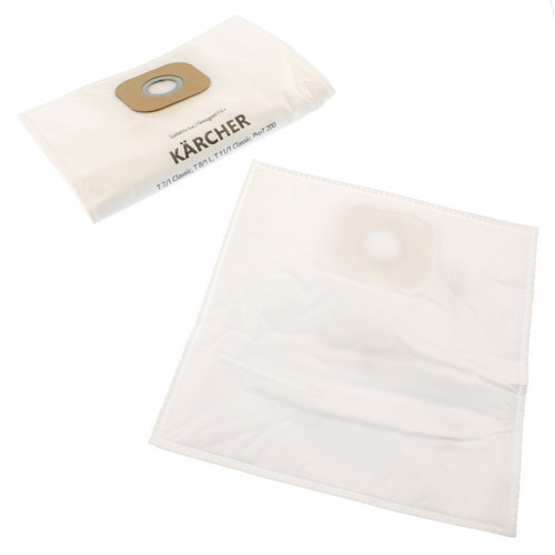 5 Adet Kärcher T 7/1 Uyumlu Sentetik Toz Torbası Mikrofiber