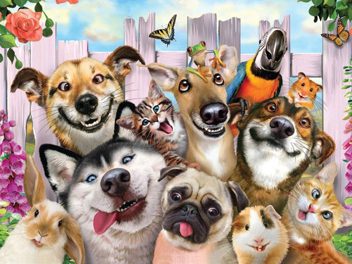 3D Pet Selfie 500 Parça Yetişkin Puzzle 10062