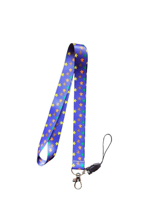 Kart Askı Ipi, Yaka Askı Ipi, Boyun Askı - 2 Cm Çınar Yaprağı