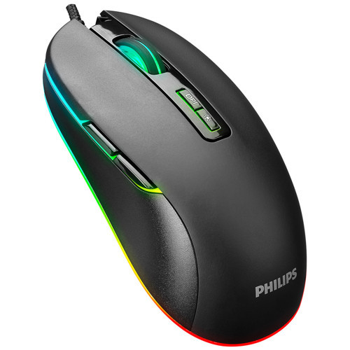 SPK-9414 Usb 7 Tuşlu Siyah 1200/2400/3200/6400dpi Gaming Oyuncu Mouse