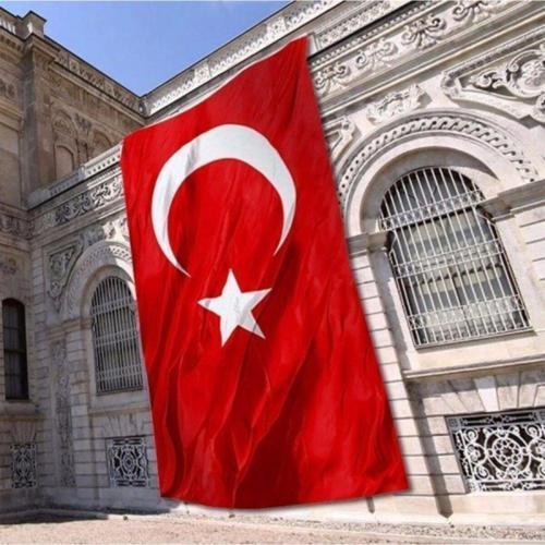 Türk Bayrağı 600x900 Cm Mesh Raşel Kumaş