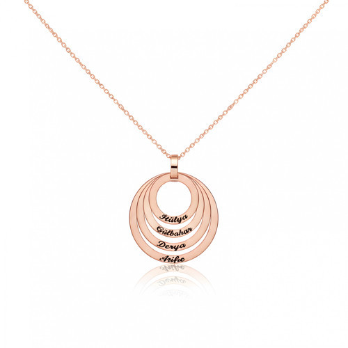 Aile Halkaları Kolye - Rose
