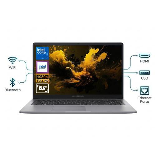 Expertbook P1 P1503CVA-C716512G0D ATL12 CORE 7 240H 32GB Ram 1TB SSD 15.6'' FHD FDos Notebook