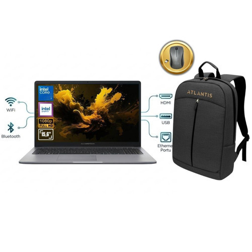 Expertbook P1 P1503CVA ATL43 CORE 7 240H 8GB Ram 2TB SSD 15.6'' FDos Notebook + Çanta&Mouse
