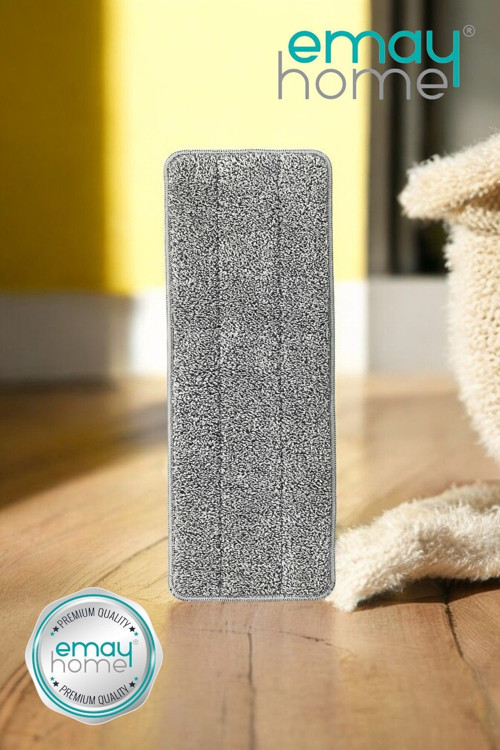 Sillgech Flat Mop Yedek Bezi 2'li Mikrofiber Başlık Premium Kalite