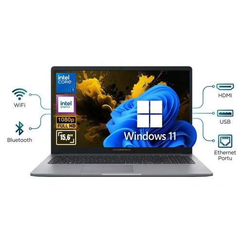 Expertbook P1 P1503CVA-C716512G0D ATL26 CORE 7 240H 16GB Ram 1TB SSD 15.6'' FHD Win11Pro Notebook
