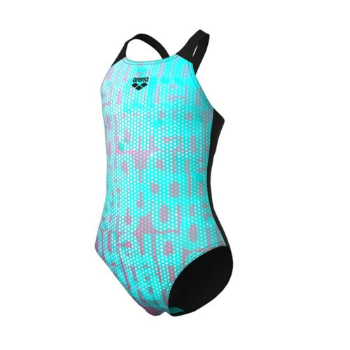 Girl's Multi Colours Swimsuit V Back Kız Çocuk Yüzücü Mayo 009007509