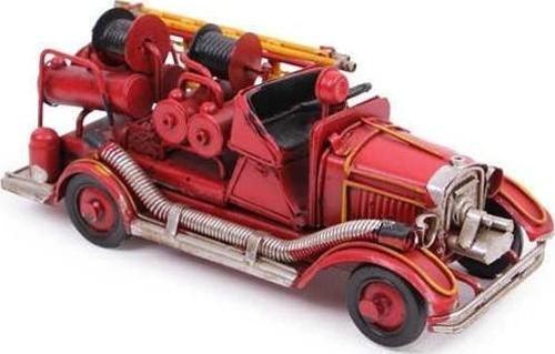Dekoratif Metal Araba İtfaiye Aracı Vintage Ev Ofis Hediyelik