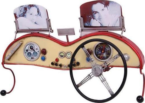 Dekoratif Metal Askı Çerçeveli ve Araba Konsolu Temalı Hediyelik