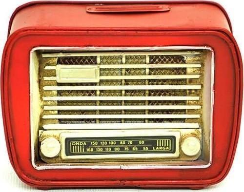 Dekoratif Metal Radyo Kumbara Vintage Ev Ofis Hediyelik
