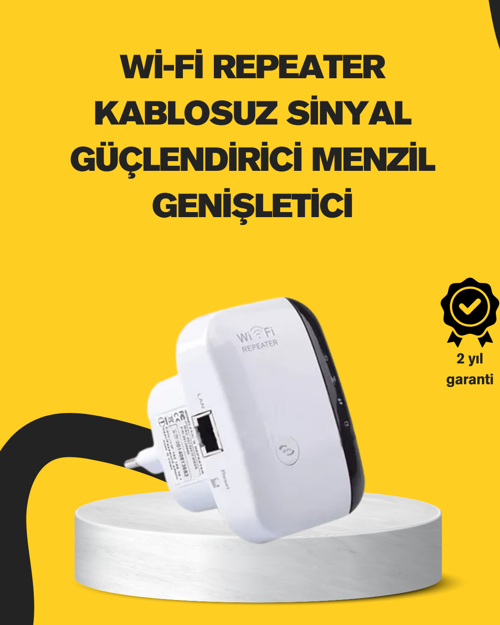 Wireless-N WiFi Repeater 300 Mbps Sinyal Güçlendirici