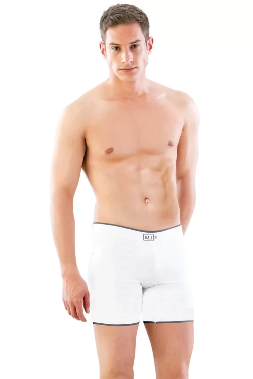 Beyaz Mı Emay 2108 Seamless Uzun Erkek Boxer