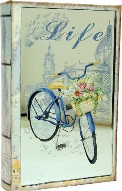 Kutu Kitap Aynalı Bisiklet Dekoratif Hediyelik