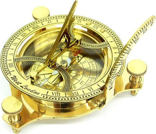 Pusulalı Güneş Saati Dekoratif Hediyelik