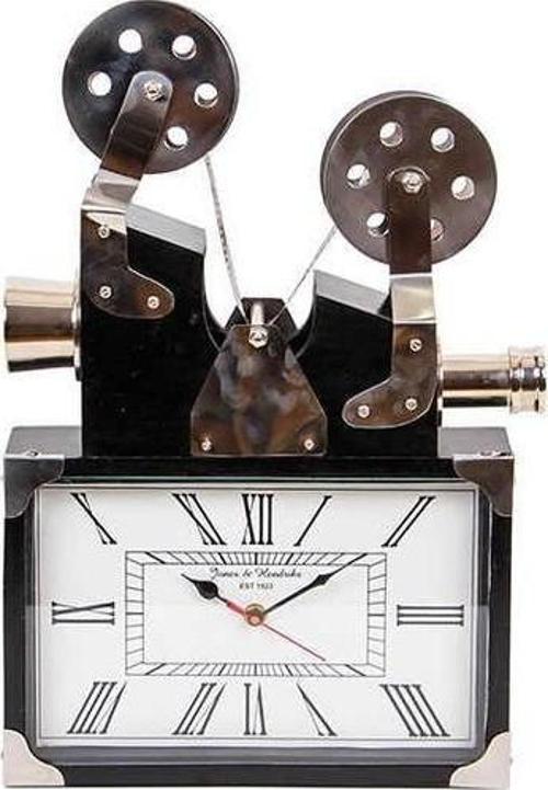 Saat Projektör Alüminyum Vintage Dekoratif Ev Ofis Hediyelik