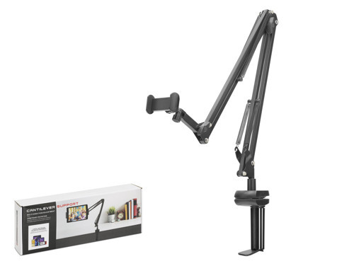 Mafsalli Kollu Masa Kenari Telefon Ve Tablet Standi - Si̇yah ND1051