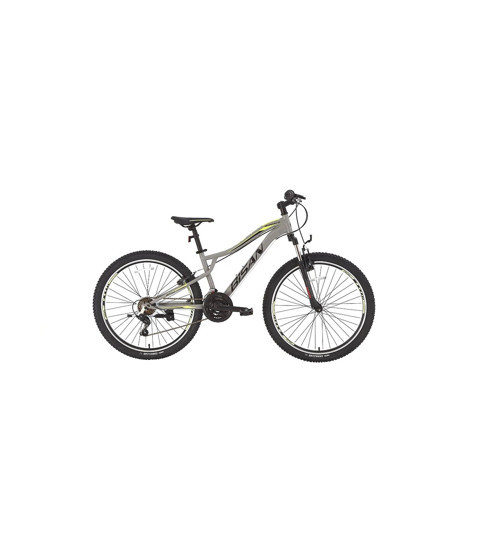 BUFFALO ERKEK DAĞ BİSİKLETİ 35CM V 26 JANT 21 VİTES AÇIK GRİ SİYAH SARI