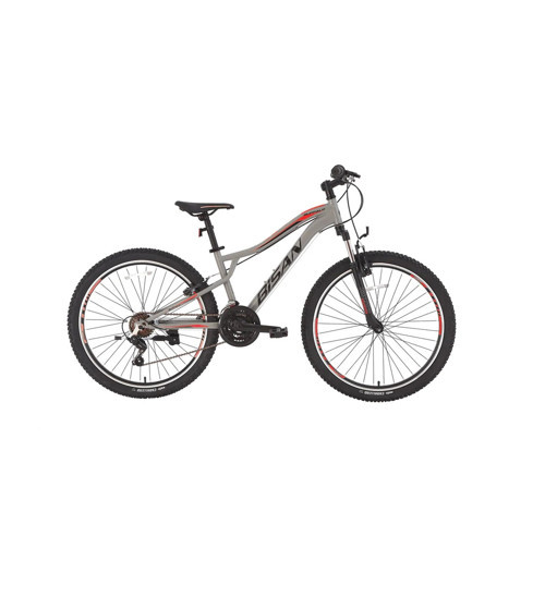 BUFFALO ERKEK DAĞ BİSİKLETİ 37CM V 27.5 JANT 21 VİTES AÇIK GRİ SİYAH KIRMIZI