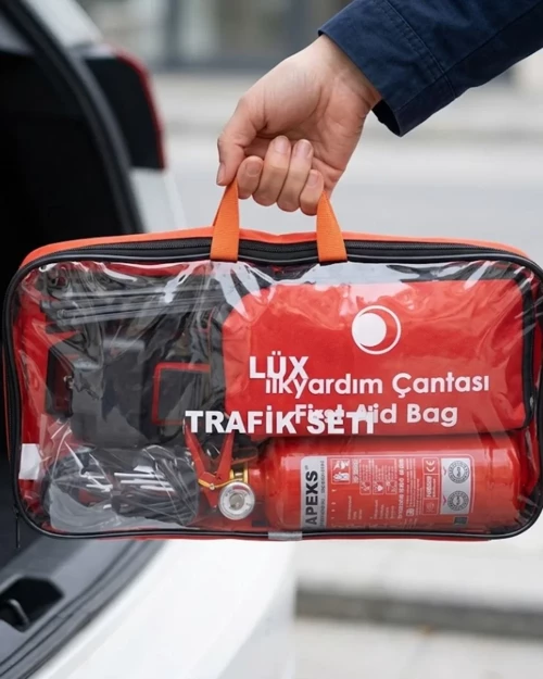 ieg™ Araç Trafik Seti Muayene Uyumlu Yangın Söndürücü ve İlk Yardım Kiti