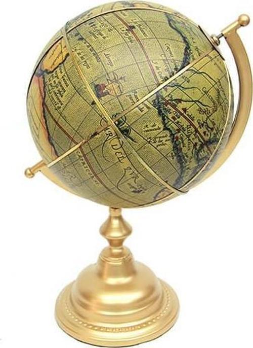 Yerküre Kaideli Dünya Küre Dekoratif Hediyelik