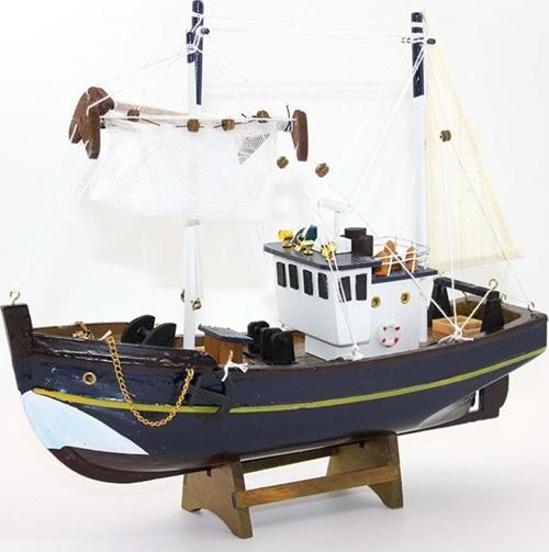 Ahşap Gemi Biblo Dekoratif Hediyelik