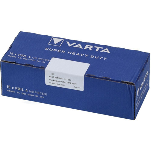 Varta Aa Çi̇nko Karbon Super Li̇fe (60'Li Paket)