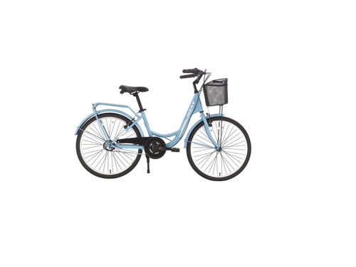 SORRENTO KADIN ŞEHİR BİSİKLETİ 44CM V 26 JANT 3 VİTES BEBE MAVİ SİLVER
