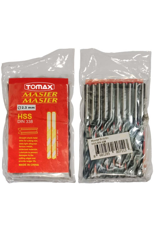 Master HSS DIN 338 Matkap Ucu 2.3 mm (10 Adet)
