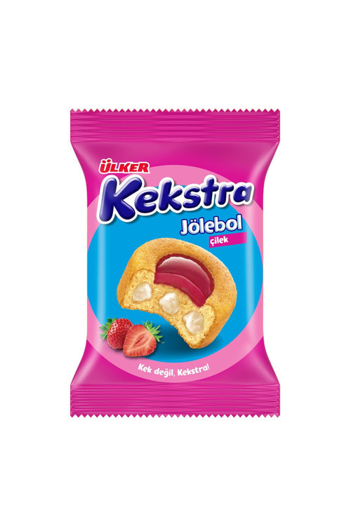 KEKSTRA ÇİLEKJÖLELİ KEK 40G - 10ADET