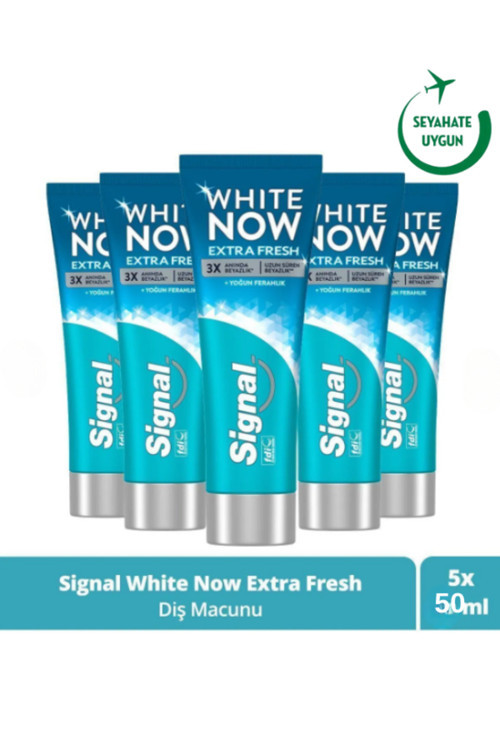 Diş Macunu White Now Extra Fresh Anında Beyazlık Ve Ferahlık 50 ml X5