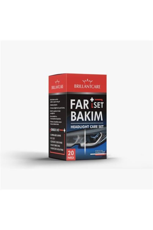 Brillantcare 20 Parça Far Bakım Temizlik Kiti