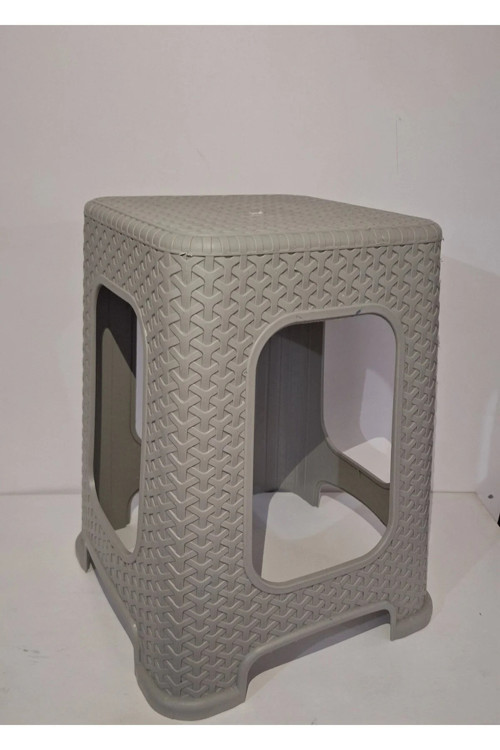 Plastik Hasır Tabure Büyük 6 Adet