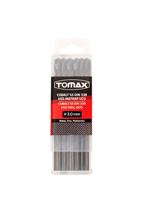 Cobalt %5 DIN 338 HSS Matkap Ucu ⌀ 3.0 mm (10 Adet)