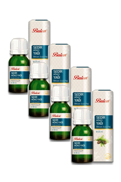 Sedir Ağacı Yağı Distilasyon 20 ml 4 Adet