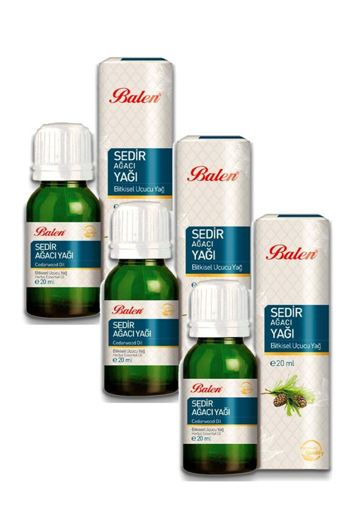 Sedir Ağacı Yağı Distilasyon 20 ml 3 Adet