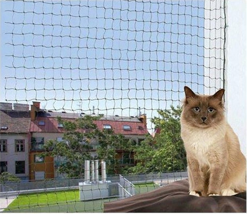 Kedi Cam Koruma Ağı 8X3M, Yeşil