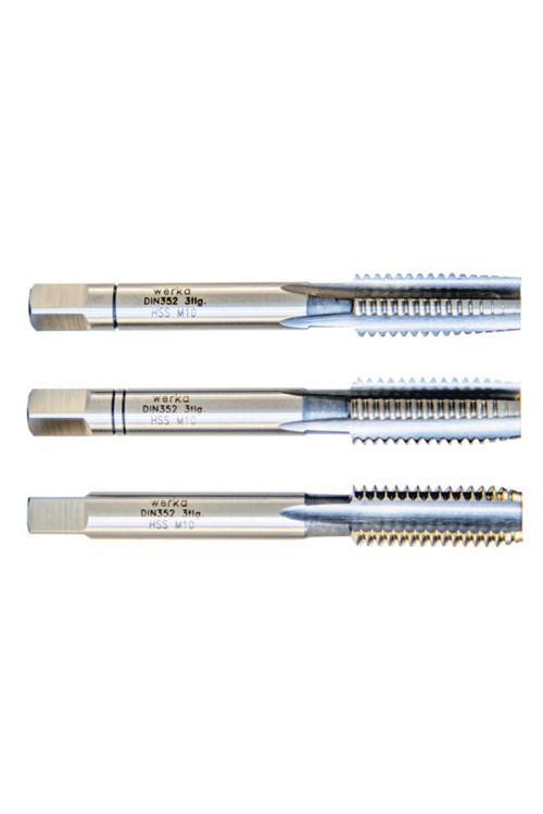DIN352 - 3 PARÇALI TAKIM - HSS DÜZ EL KILAVUZU (M12 x 1.75)