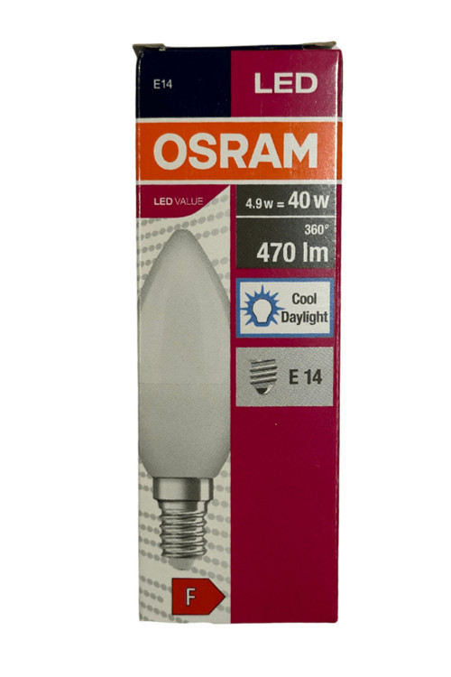 4,9W (40W) 6400K (Beyaz Işık) E14 Duylu Led Ampul