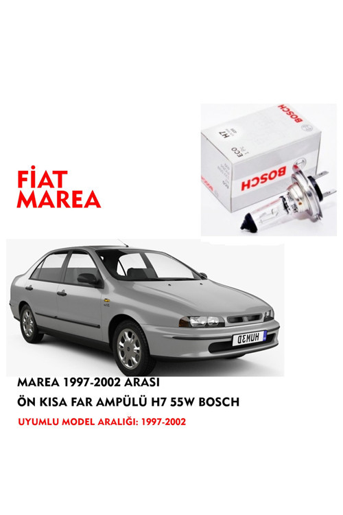 Marea 1997-2002 Arası Ön Kısa Far Ampülü H7 55w