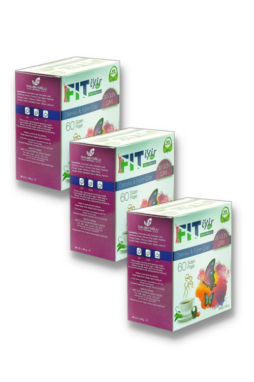 Fit Ixir Bitkisel Karışım Detoks & Form Çayı 3 X 60 Süzen Poşet