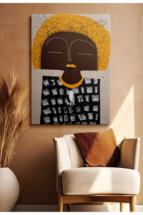 Kanvas Duvar Tablosu Tekli Canvas Tablo Boho Klasik Modern KANVAS117