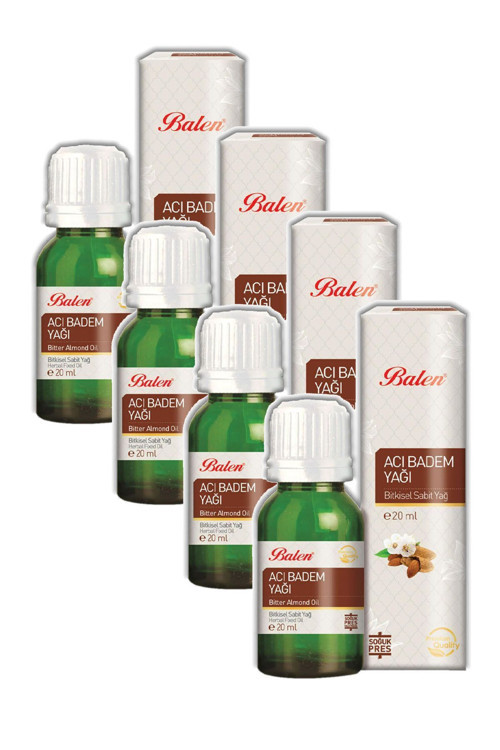 Acı Badem Yağı Soğuk Pres 20 ml X 4 Adet