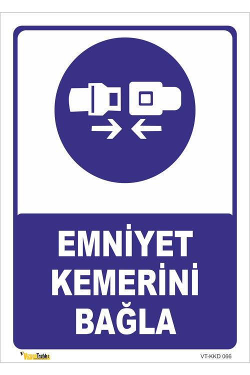 Emniyet Kemerini Bağla Levhası Levha 35x50 Cm Galvaniz Saç 0,4 Mm