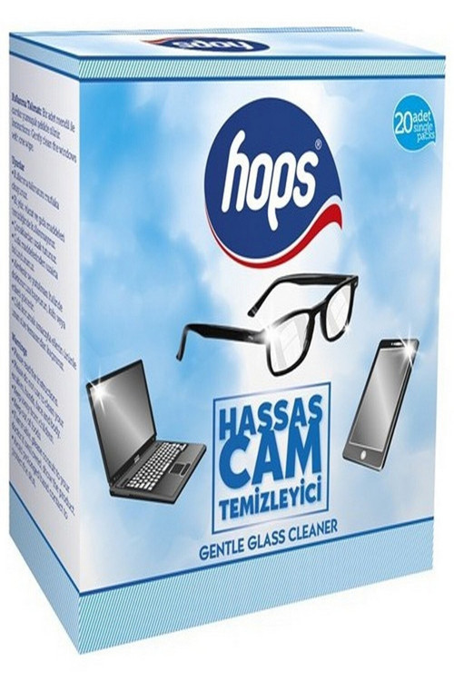 Hassas Cam Ve Gözlük Temizle Mendili 20'li