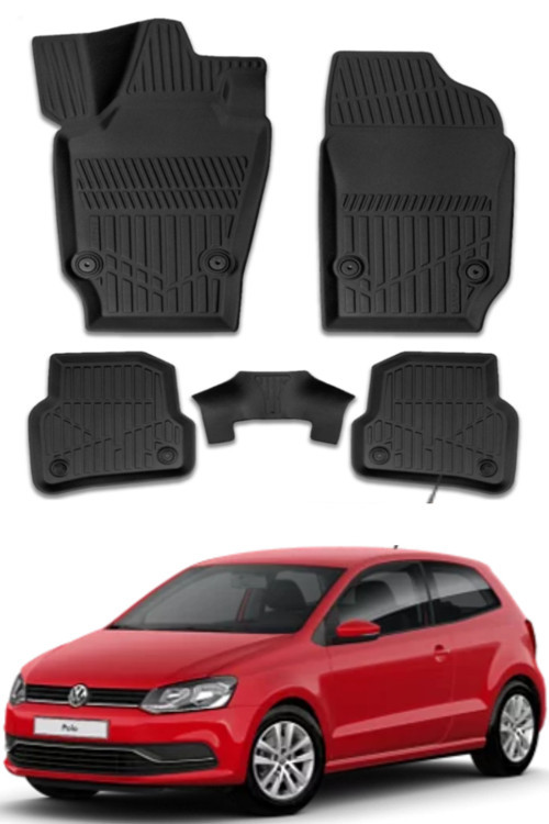 Volkswagen Polo 6R 2011 Uyumlu Model Araca Özel Siyah Paspas Takım