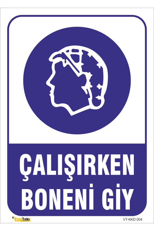 Çalışırken Boneni Giy Levhası Levha 70x100 Cm Dekota 3 Mm