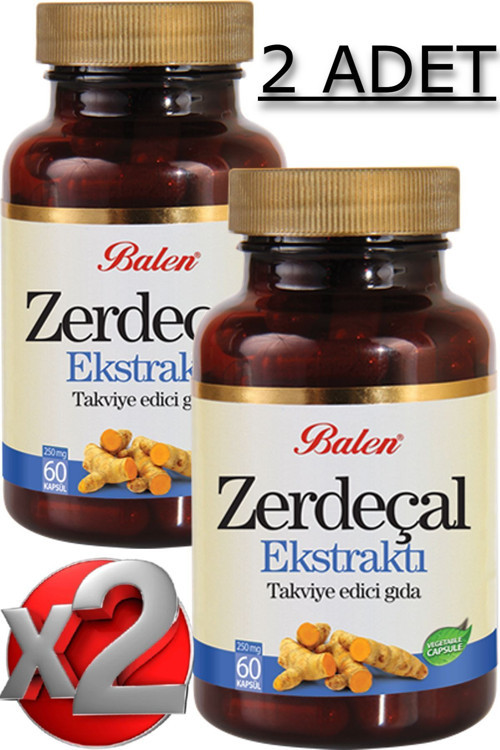 2 Adet Zerdeçal Ekstraktı Kapsül 60 Adet