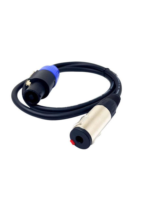 LD384 Spekon Erkek - 6.3mm Dişi Çevirici 1 Metre Kablo