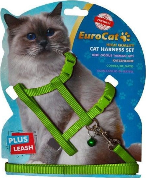 Kedi Göğüs Tasması Yeşil