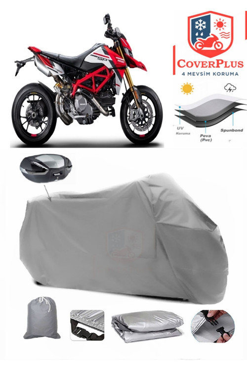 Ducati Hypermotard 796 Branda Arka Çanta Uyumlu Motor Brandası Motosiklet Örtüsü